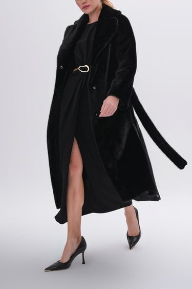  Valmenti Kadın Tekstil Siyah Mont