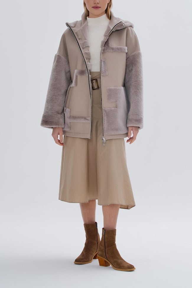  Valmenti Kadın Kürk Vizon Mont