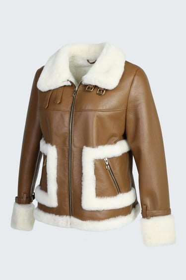  Valmenti Kadın Viski Hakiki Deri Deri Mont