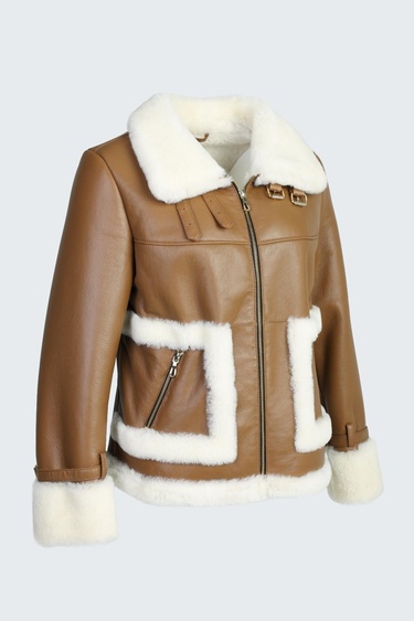  Valmenti Kadın Viski Hakiki Deri Deri Mont