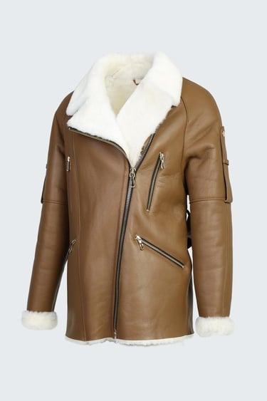  Valmenti Kadın Viski Hakiki Deri Deri Mont