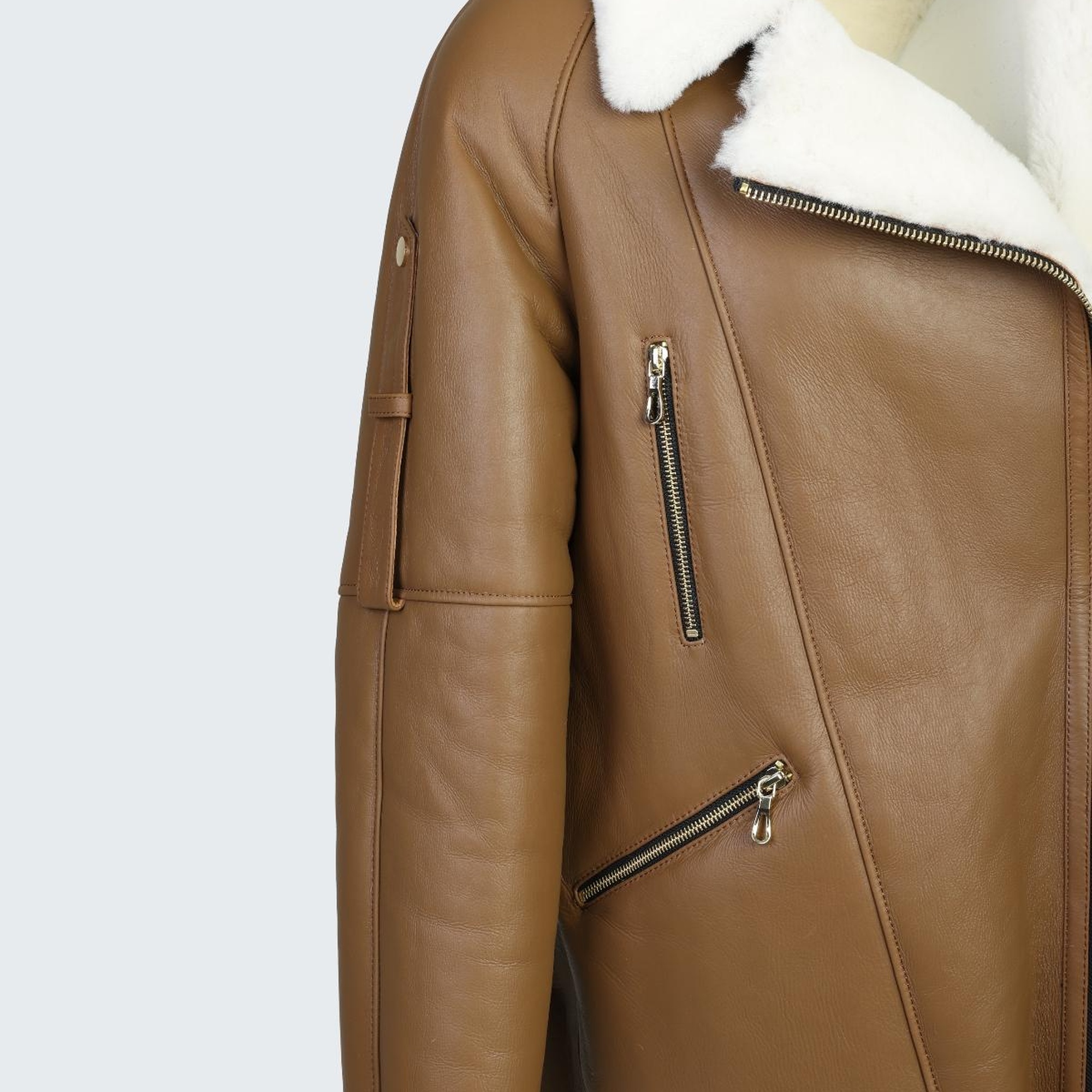 Valmenti Kadın Viski Hakiki Deri Deri Mont