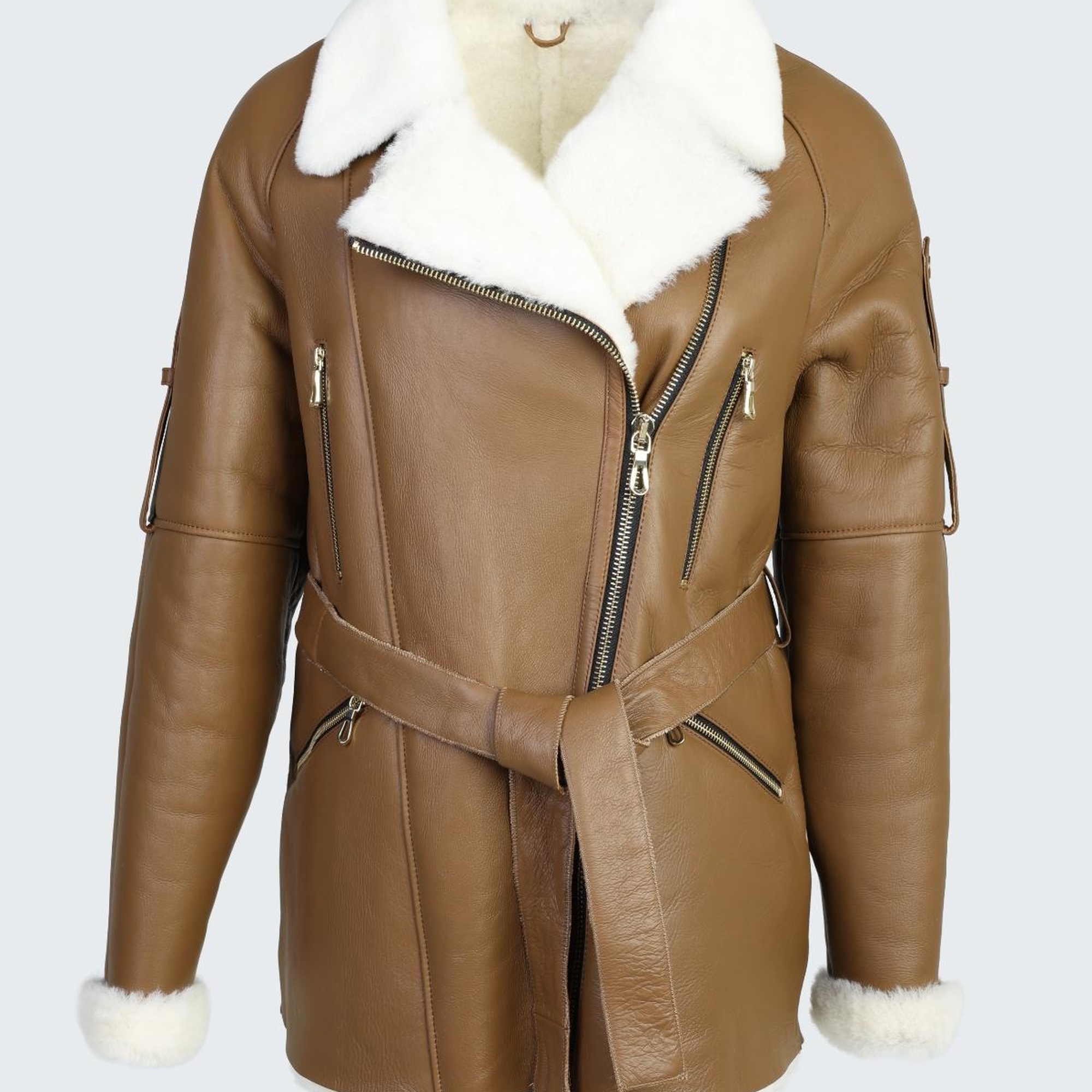 Valmenti Kadın Viski Hakiki Deri Deri Mont