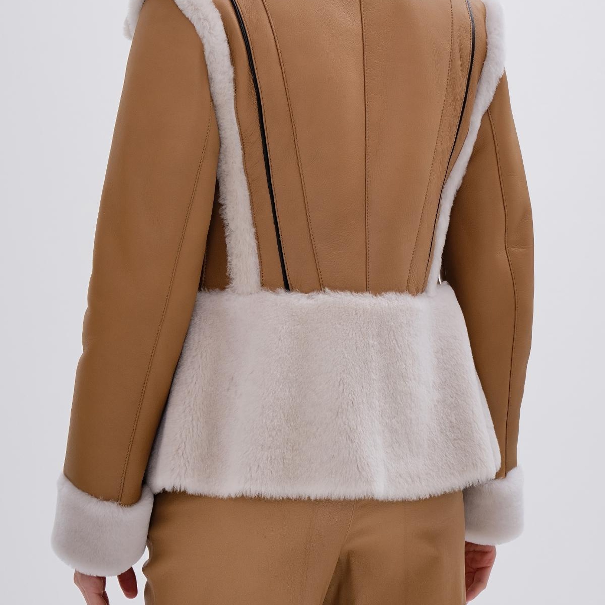 Valmenti Kadın Kürk Taba Mont