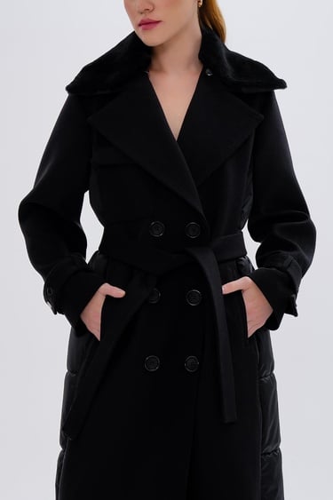  Valmenti Kadın Tekstil Siyah Mont