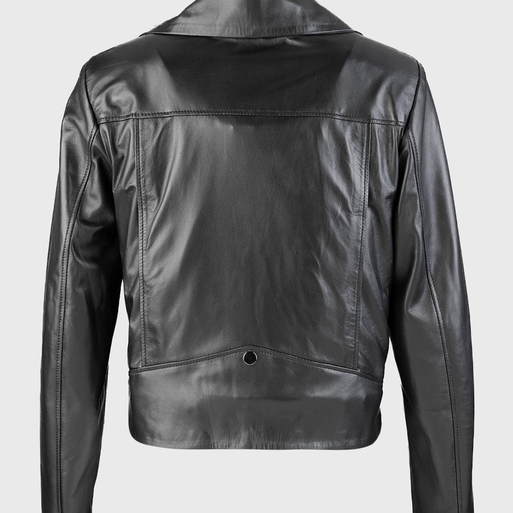 Valmenti Kadın Siyah Hakiki Deri Deri Mont