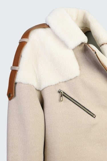  Valmenti Kadın Bej KURK/DERI/KUMAS Mont