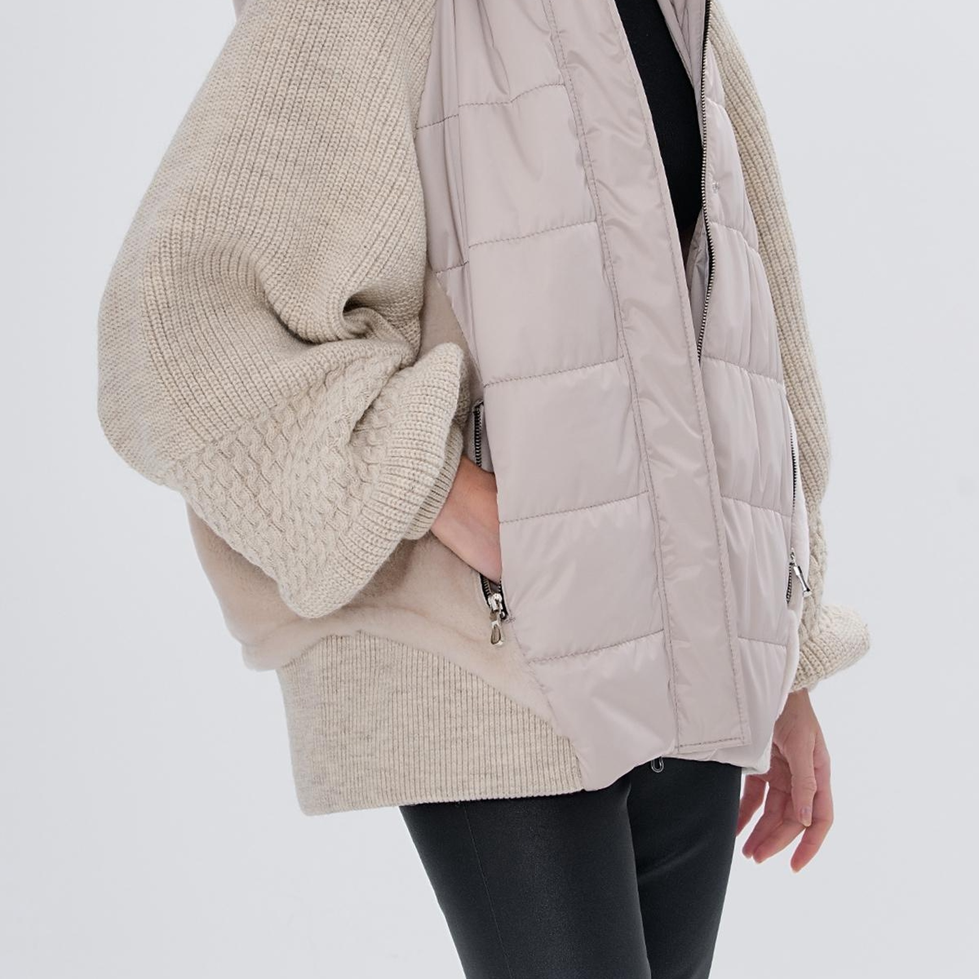 Valmenti Kadın Kürk Bej Mont