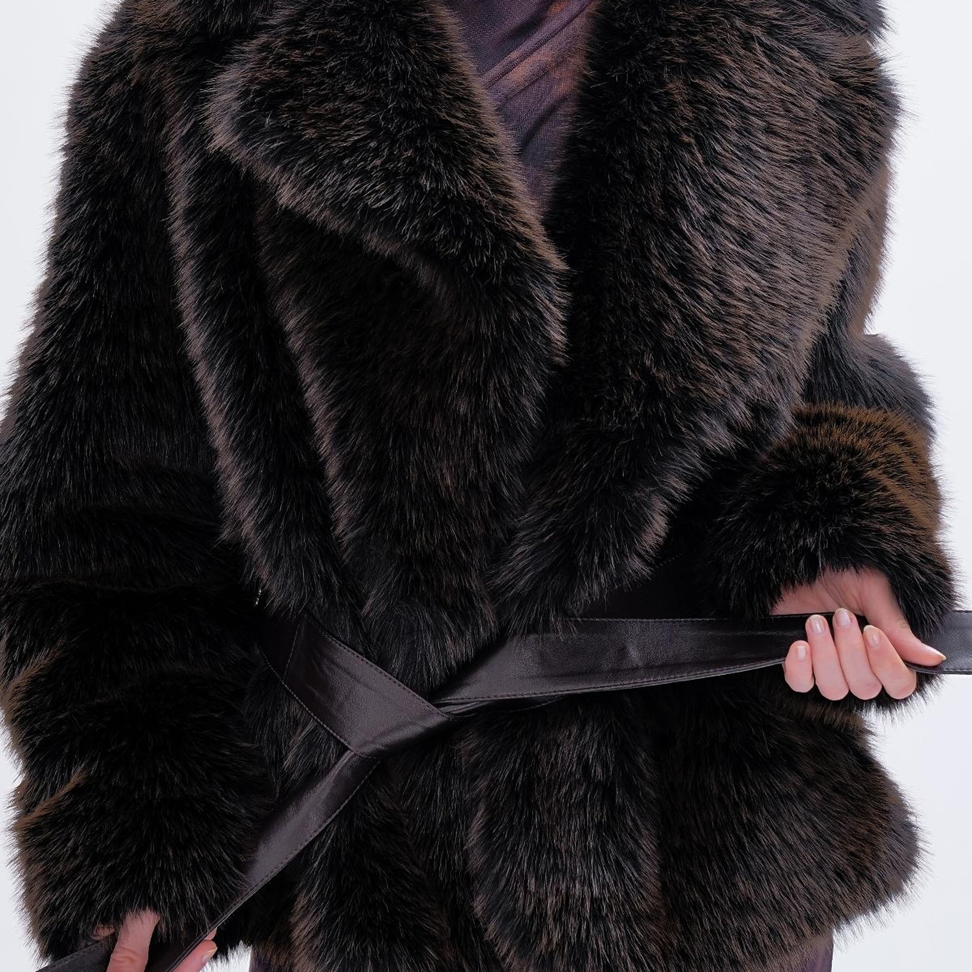 Valmenti Kadın Tekstil Kahverengi Mont