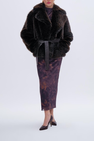  Valmenti Kadın Tekstil Kahverengi Mont