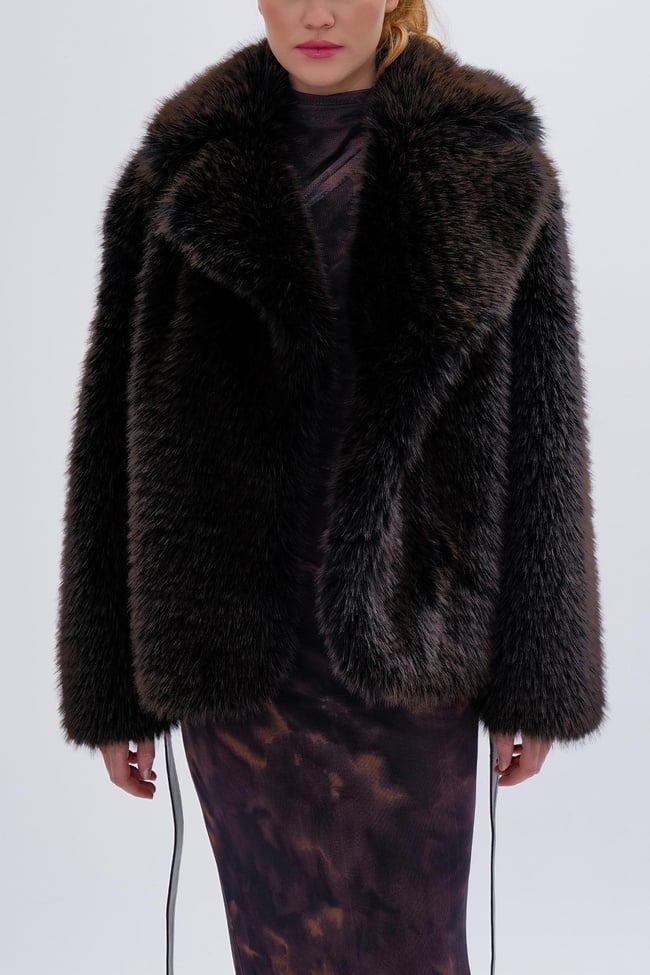  Valmenti Kadın Tekstil Kahverengi Mont