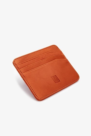  Valmenti Erkek Hakiki Deri Turuncu Kartlık