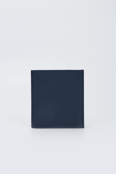  Valmenti Erkek Lacivert Hakiki Deri Cuzdan,Kartlık,Anahtarlık