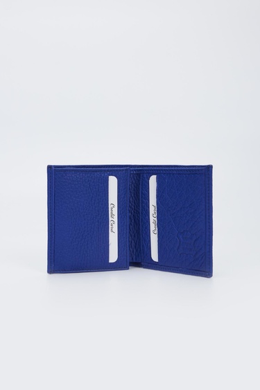  Valmenti Erkek Saks Mavi Hakiki Deri Cuzdan,Kartlık,Anahtarlık