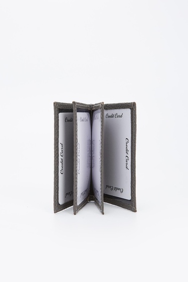  Valmenti Erkek Gri Hakiki Deri Cuzdan,Kartlık,Anahtarlık