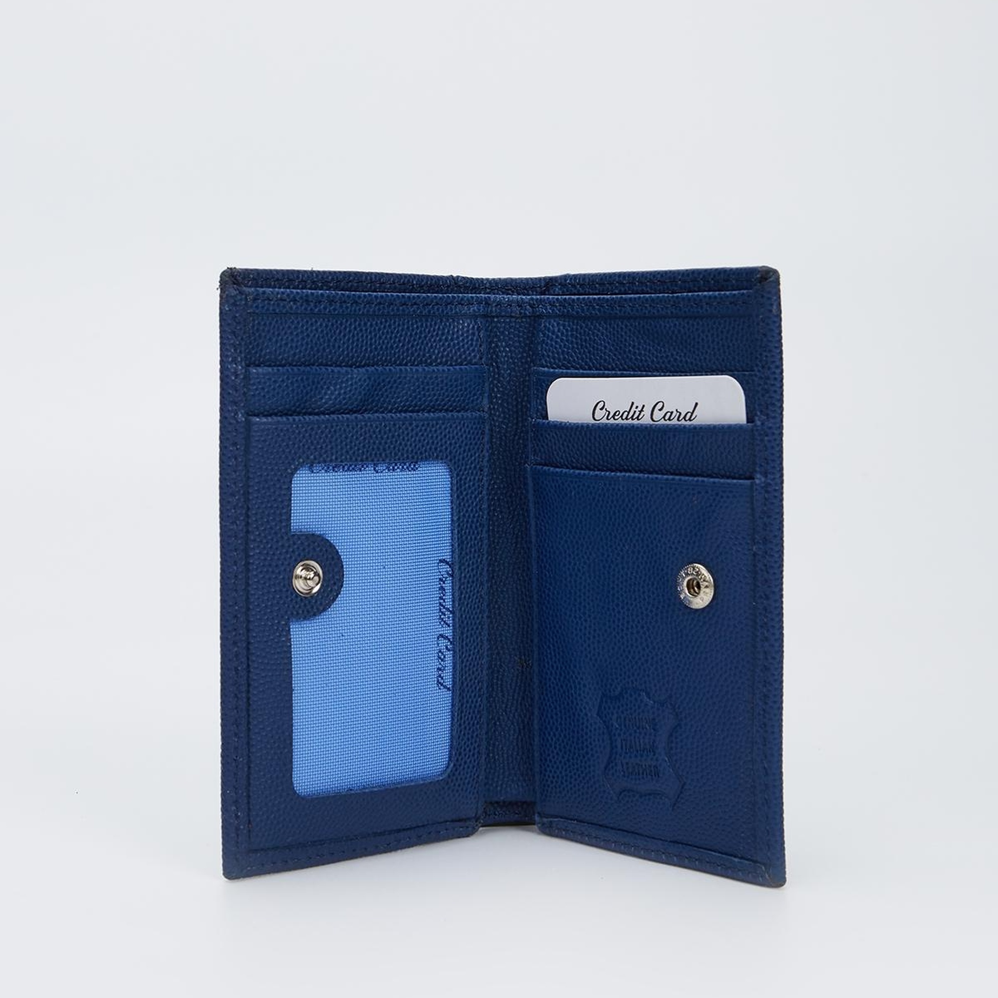 Valmenti Erkek Saks Mavi Hakiki Deri Cuzdan,Kartlık,Anahtarlık