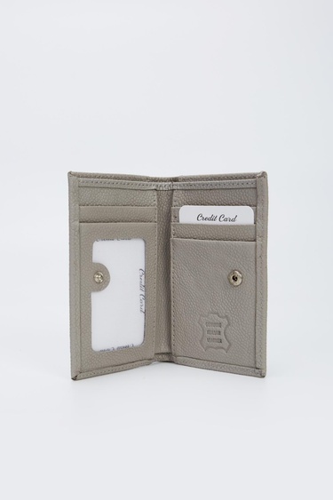  Valmenti Erkek Gri Hakiki Deri Cuzdan,Kartlık,Anahtarlık