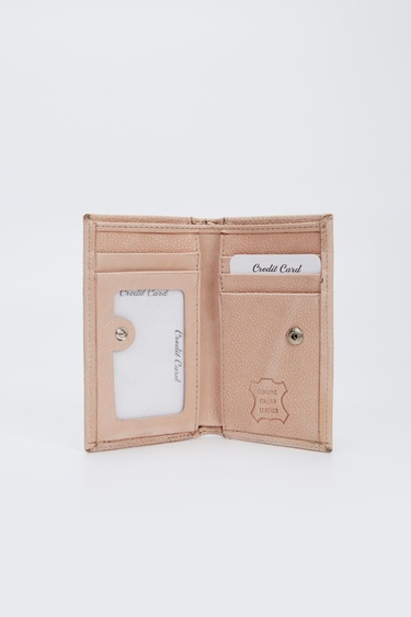  Valmenti Erkek Pembe Hakiki Deri Cuzdan,Kartlık,Anahtarlık