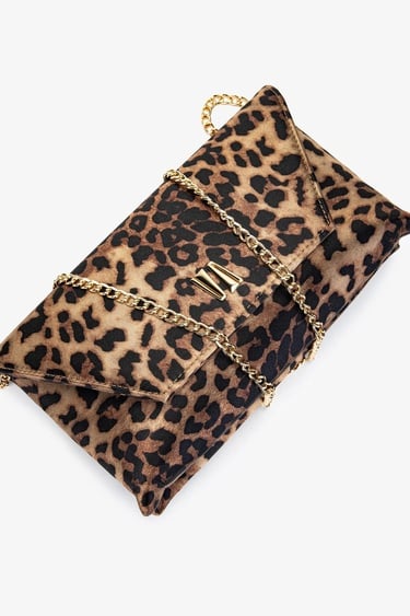  Valmenti Kadın Vegan Leopar Omuz Çanta