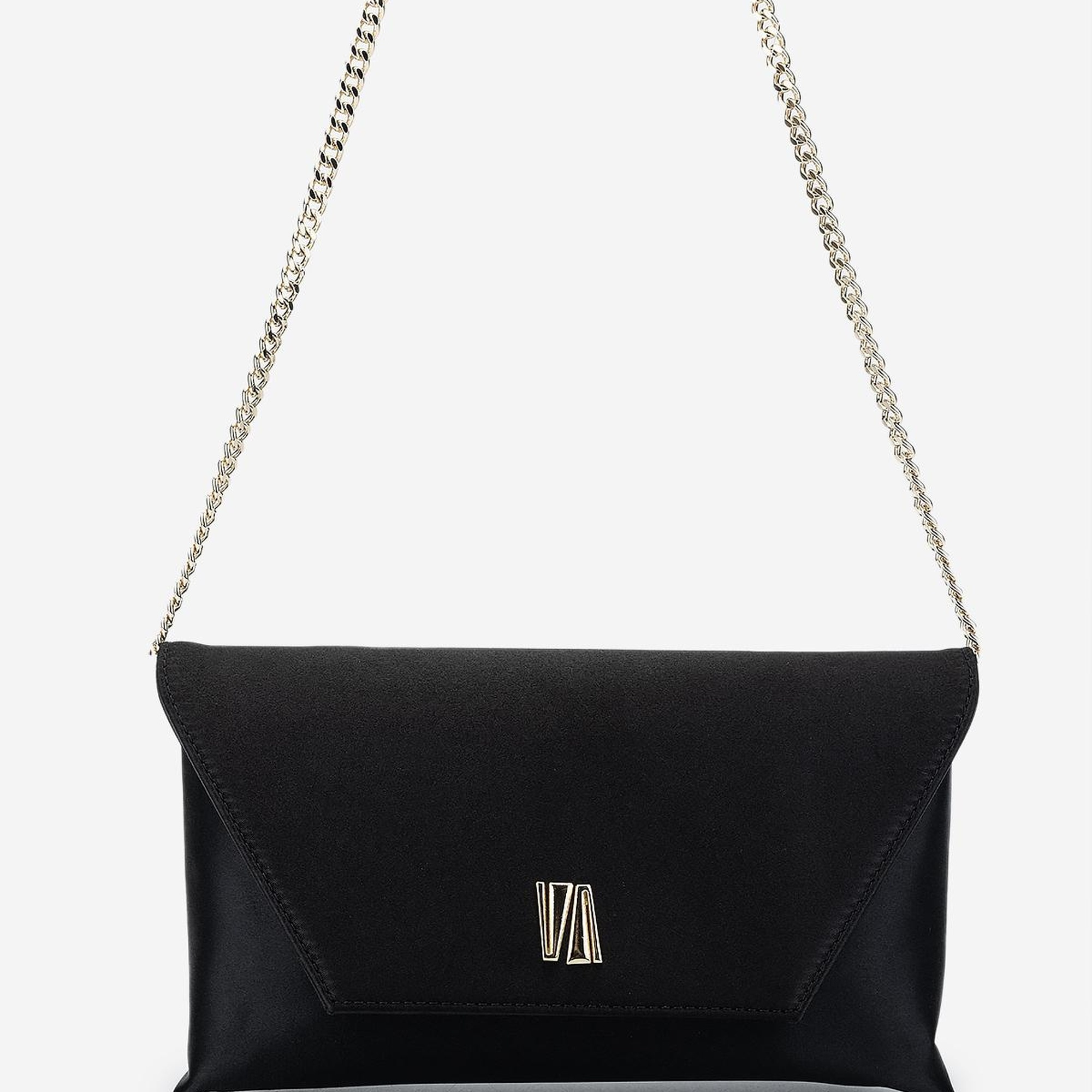 Valmenti Kadın Vegan Siyah Saten Omuz Çanta