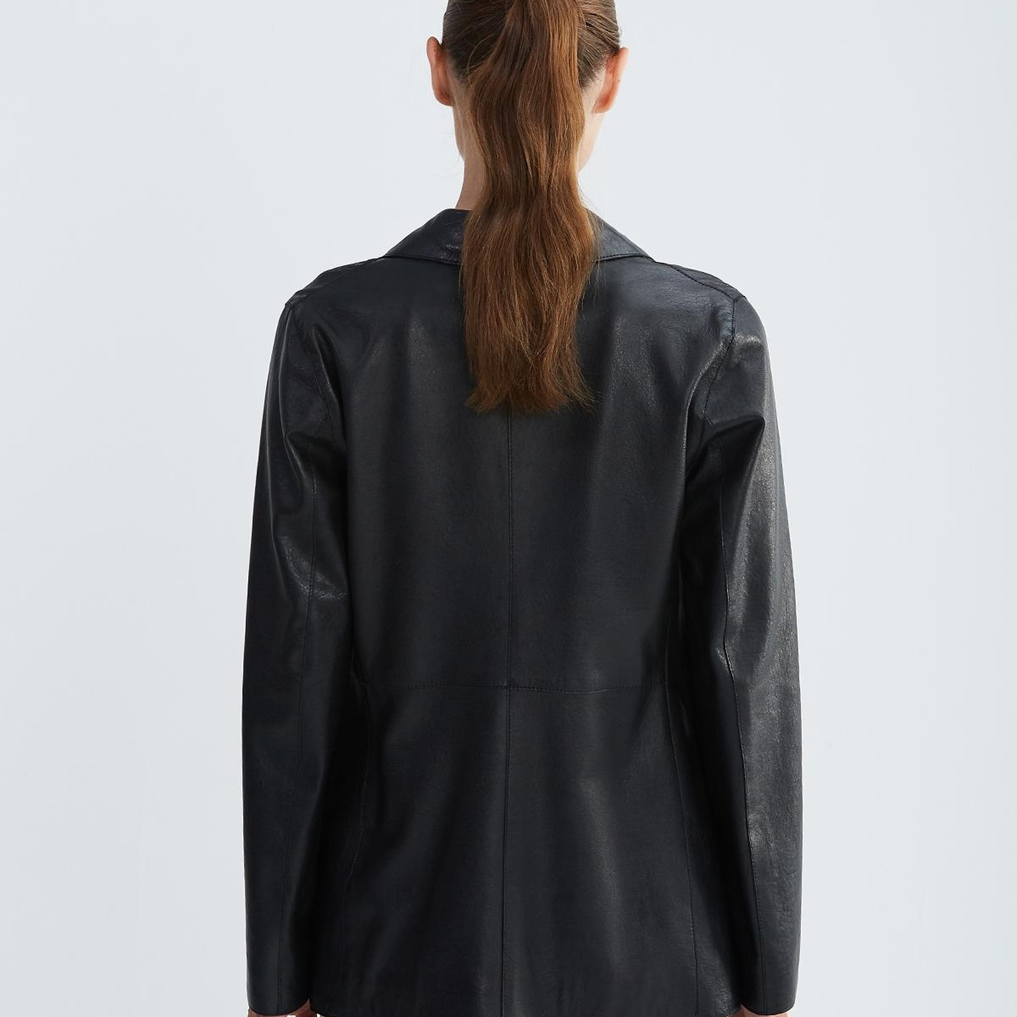 Valmenti Kadın Siyah Hakiki Deri Ceket