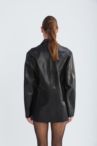  Valmenti Kadın Siyah Hakiki Deri Ceket