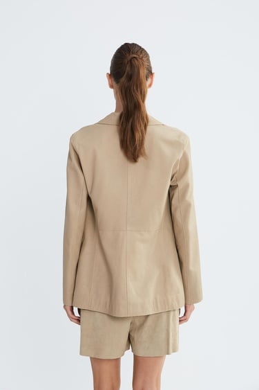  Valmenti Kadın Bej Hakiki Deri Ceket