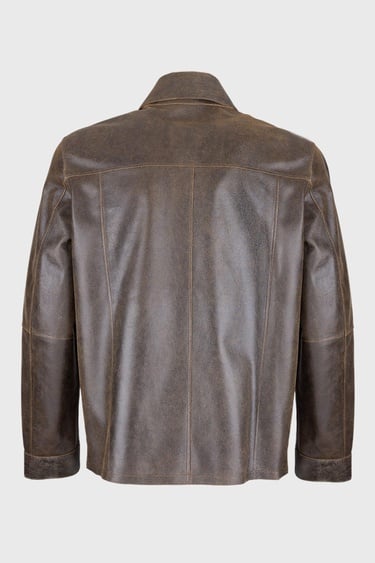  Valmenti Azila Erkek Taba Hakiki Deri Deri Mont