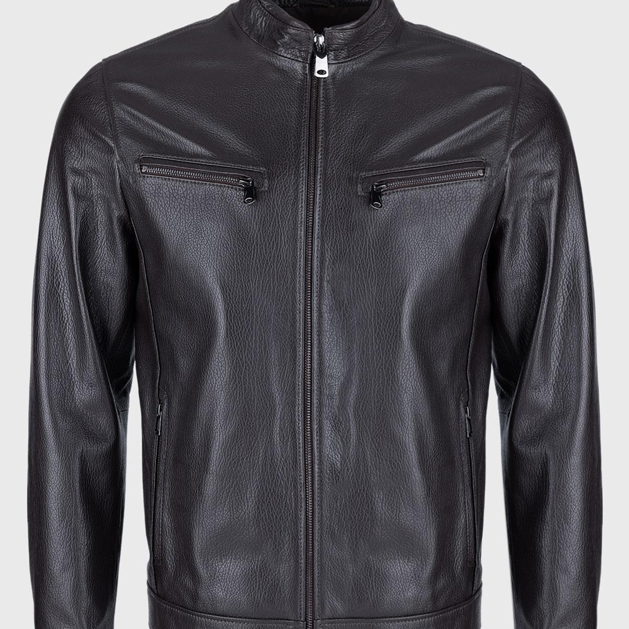 Valmenti Erkek Kahve Jumbo Hakiki Deri Deri Mont