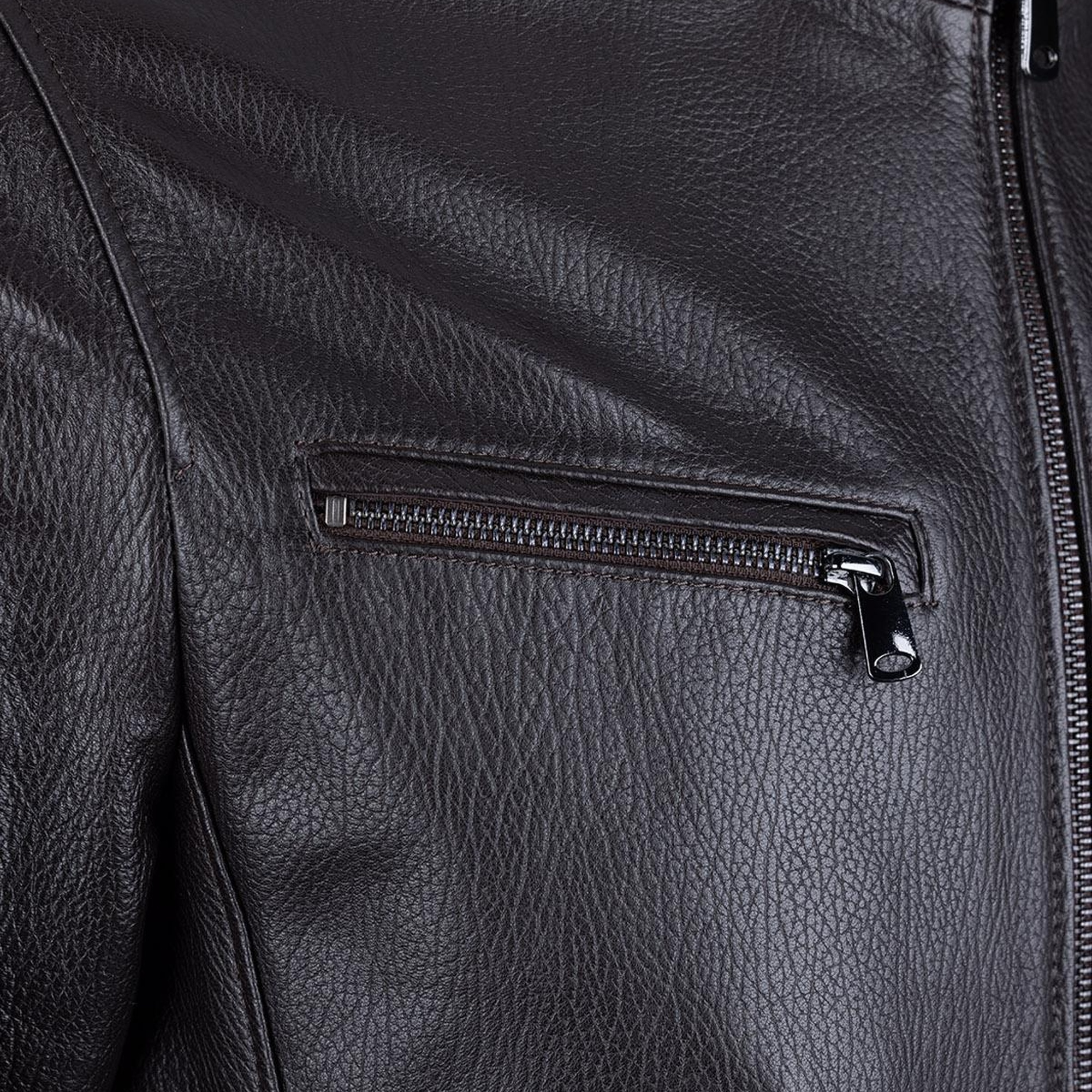 Valmenti Erkek Kahve Jumbo Hakiki Deri Deri Mont