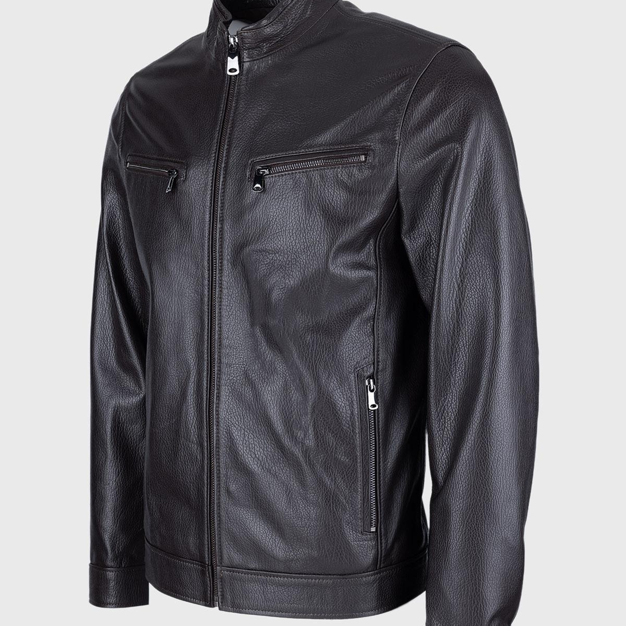 Valmenti Erkek Kahve Jumbo Hakiki Deri Deri Mont