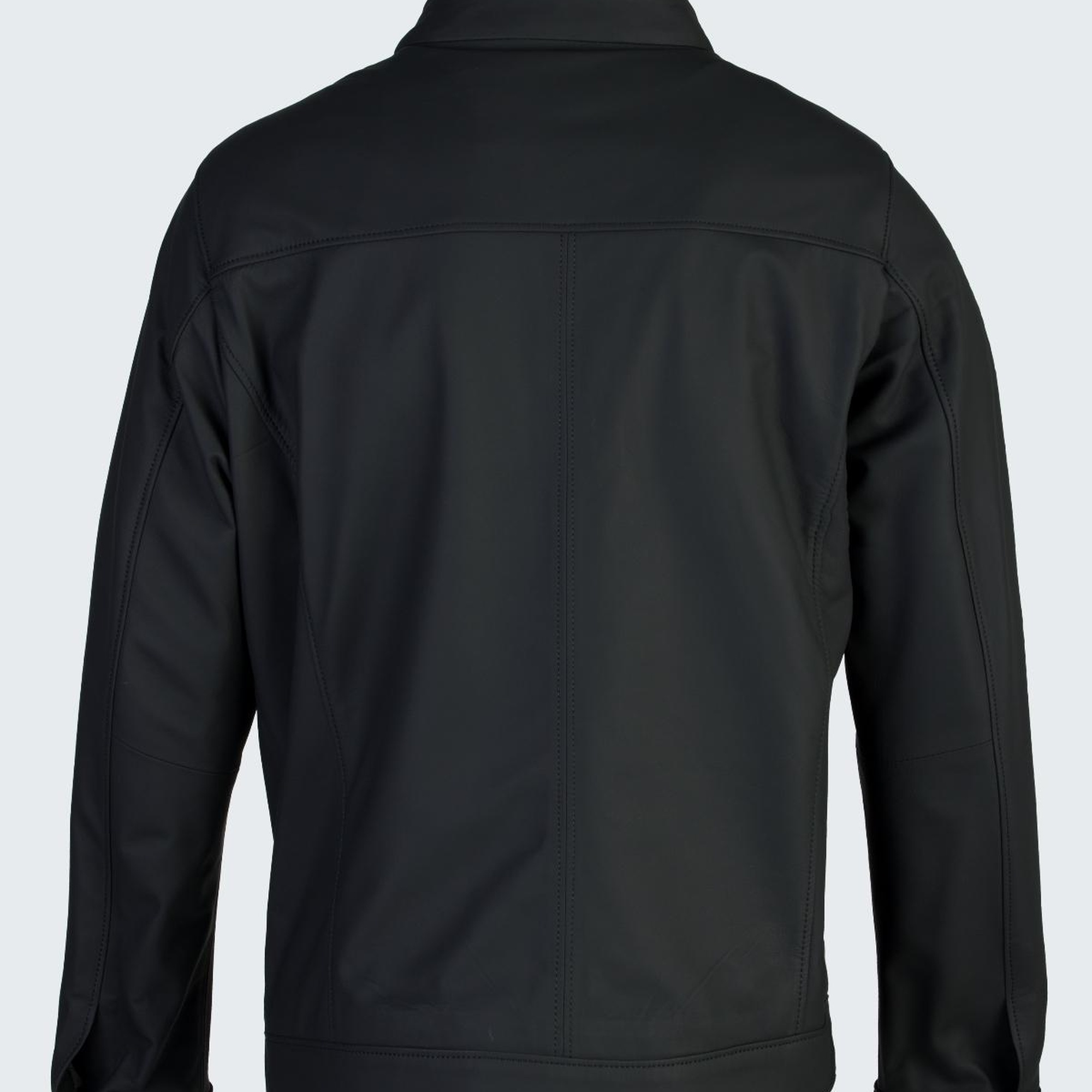 Valmenti Erkek Siyah Tafta Hakiki Deri Deri Mont