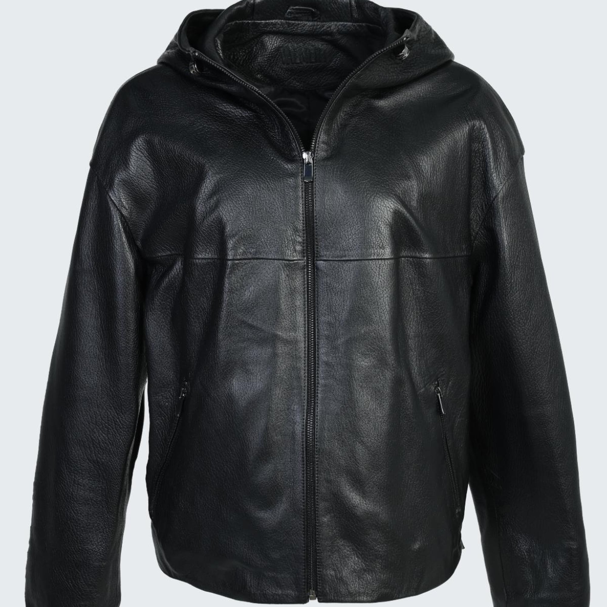 Valmenti Rosia Kadın Siyah jumbo Hakiki Deri Deri Mont