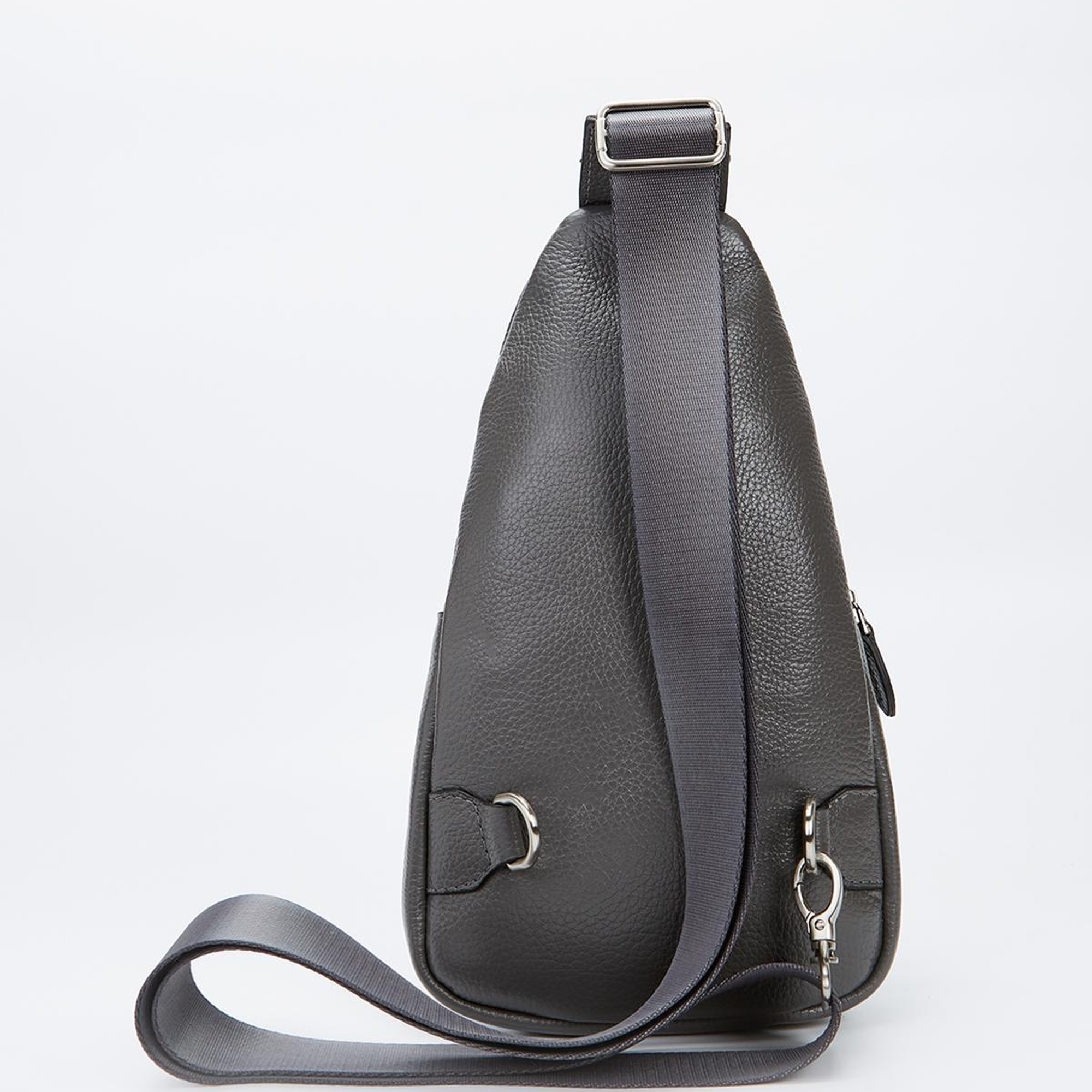 Valmenti Unisex Gri Hakiki Deri GÜNLÜK Çanta