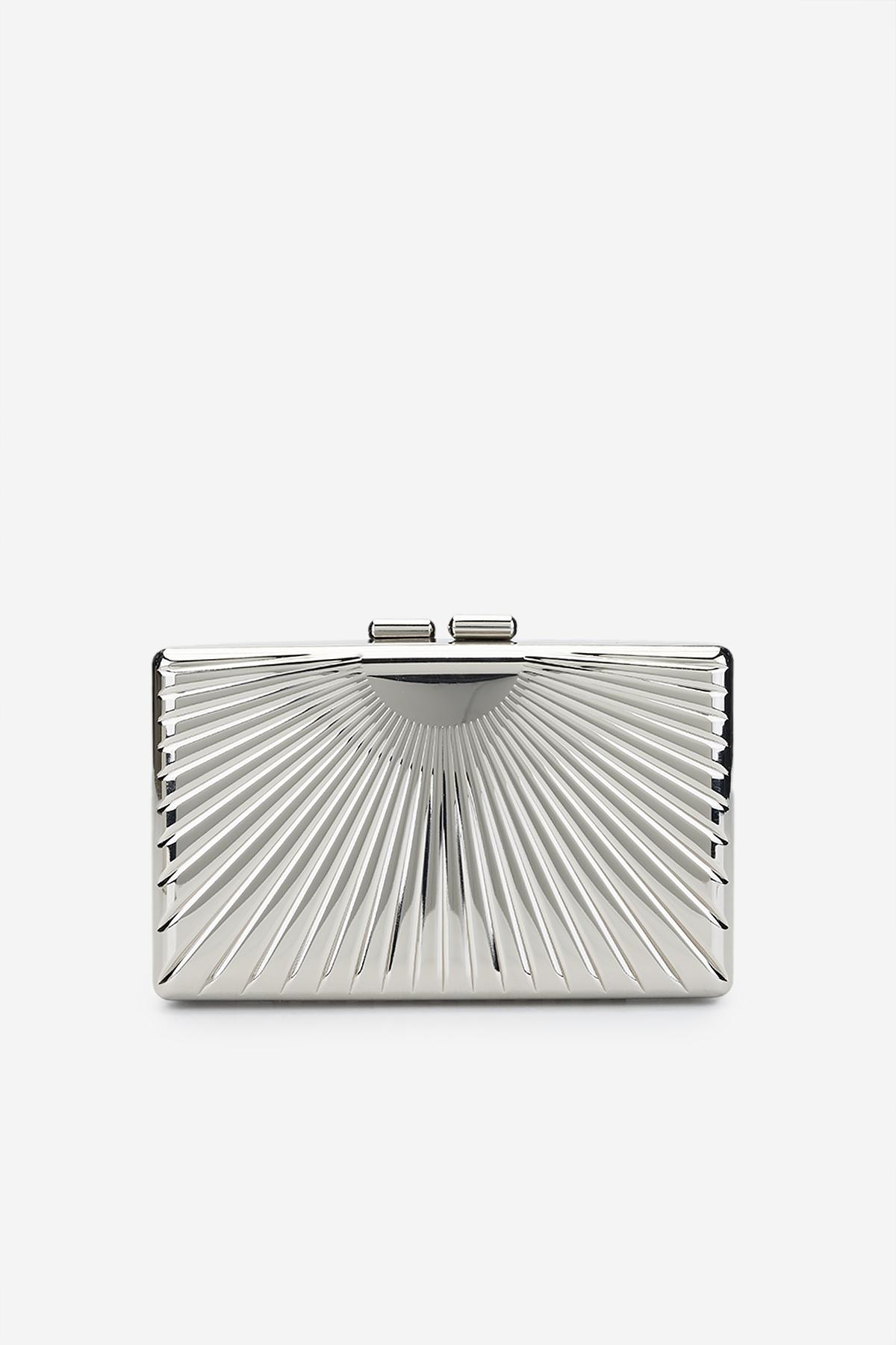  Valmenti Kadın Vegan Gri Abiye Çanta