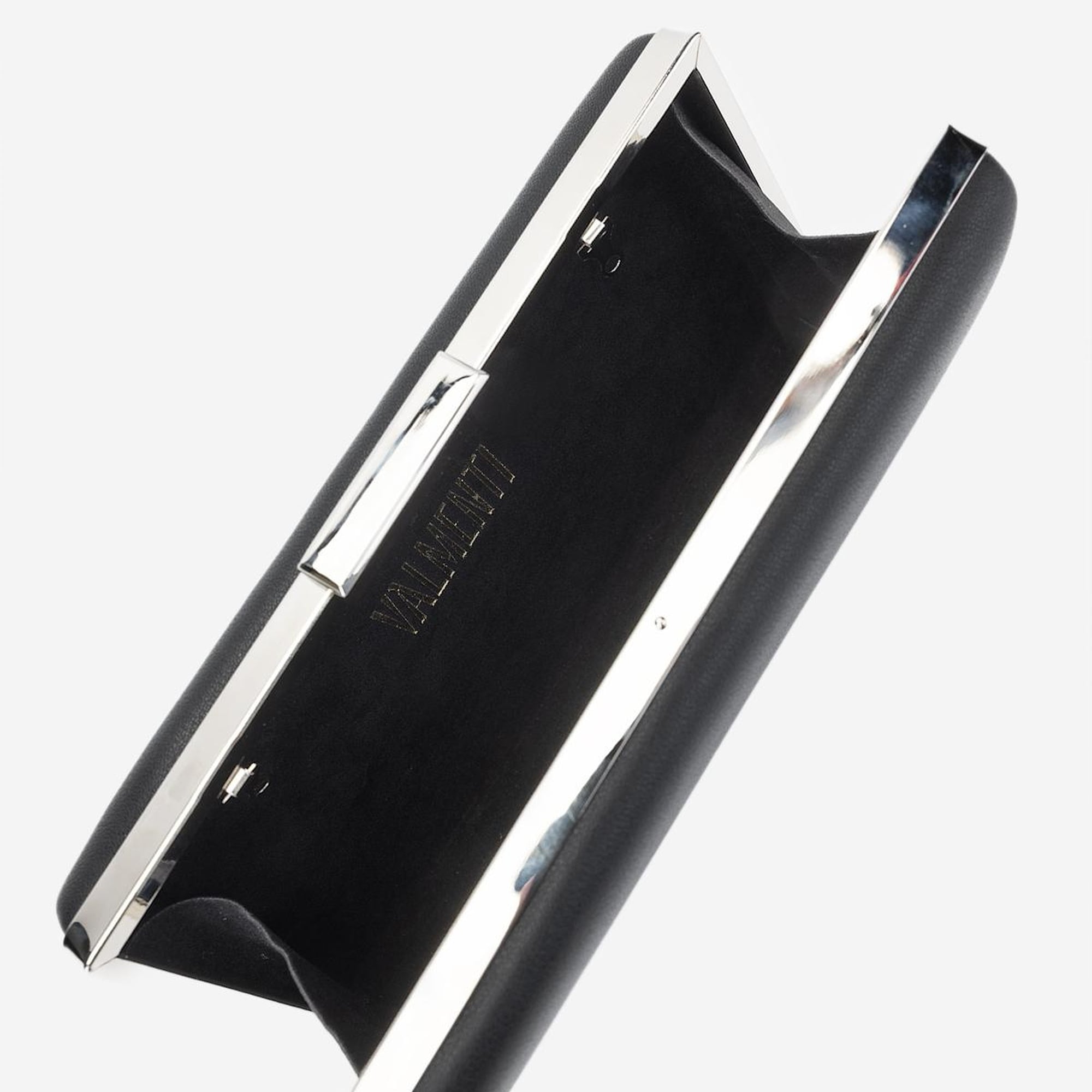 Valmenti Kadın Vegan Siyah Deri Abiye Çanta