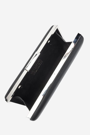  Valmenti Kadın Vegan Siyah Deri Abiye Çanta