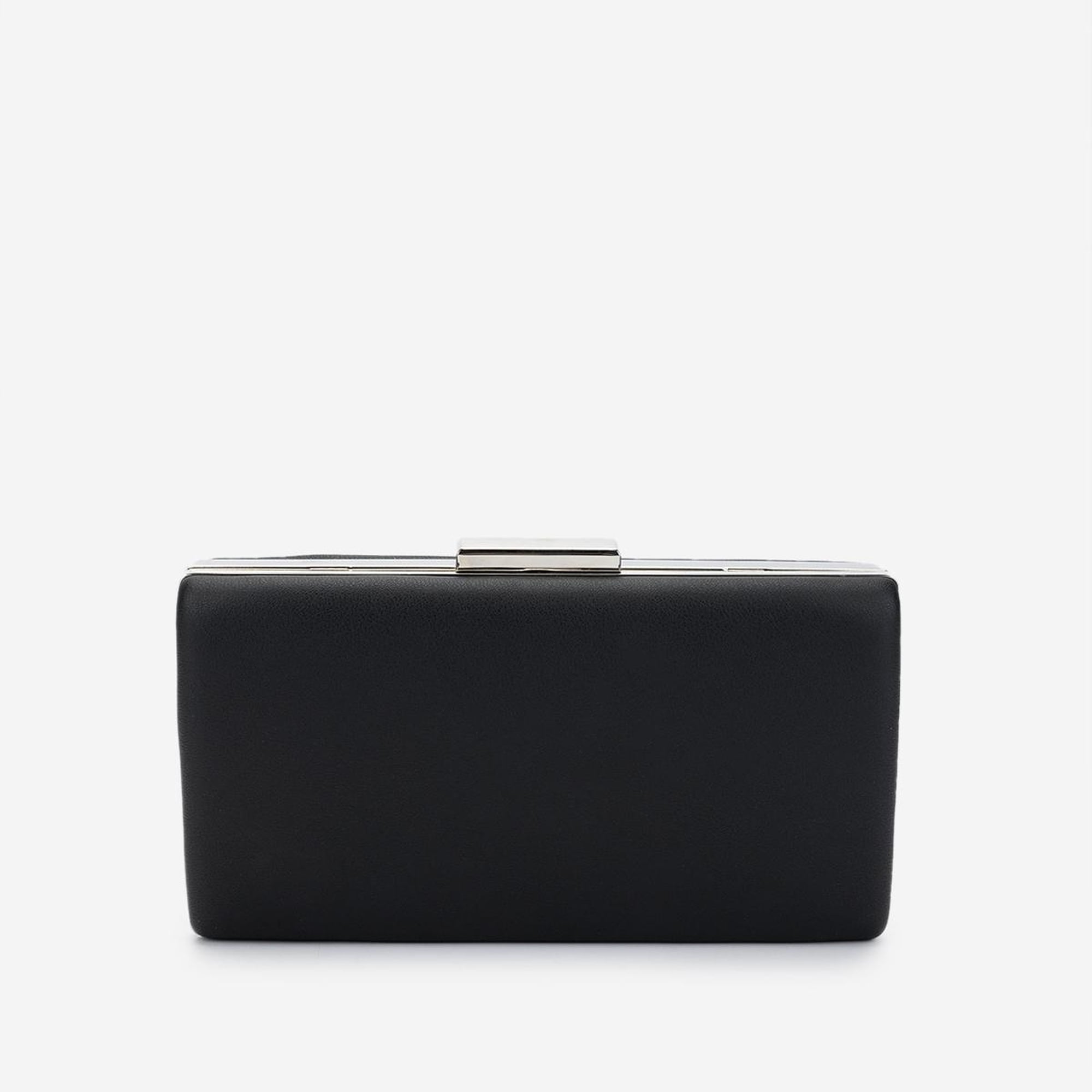 Valmenti Kadın Vegan Siyah Deri Abiye Çanta