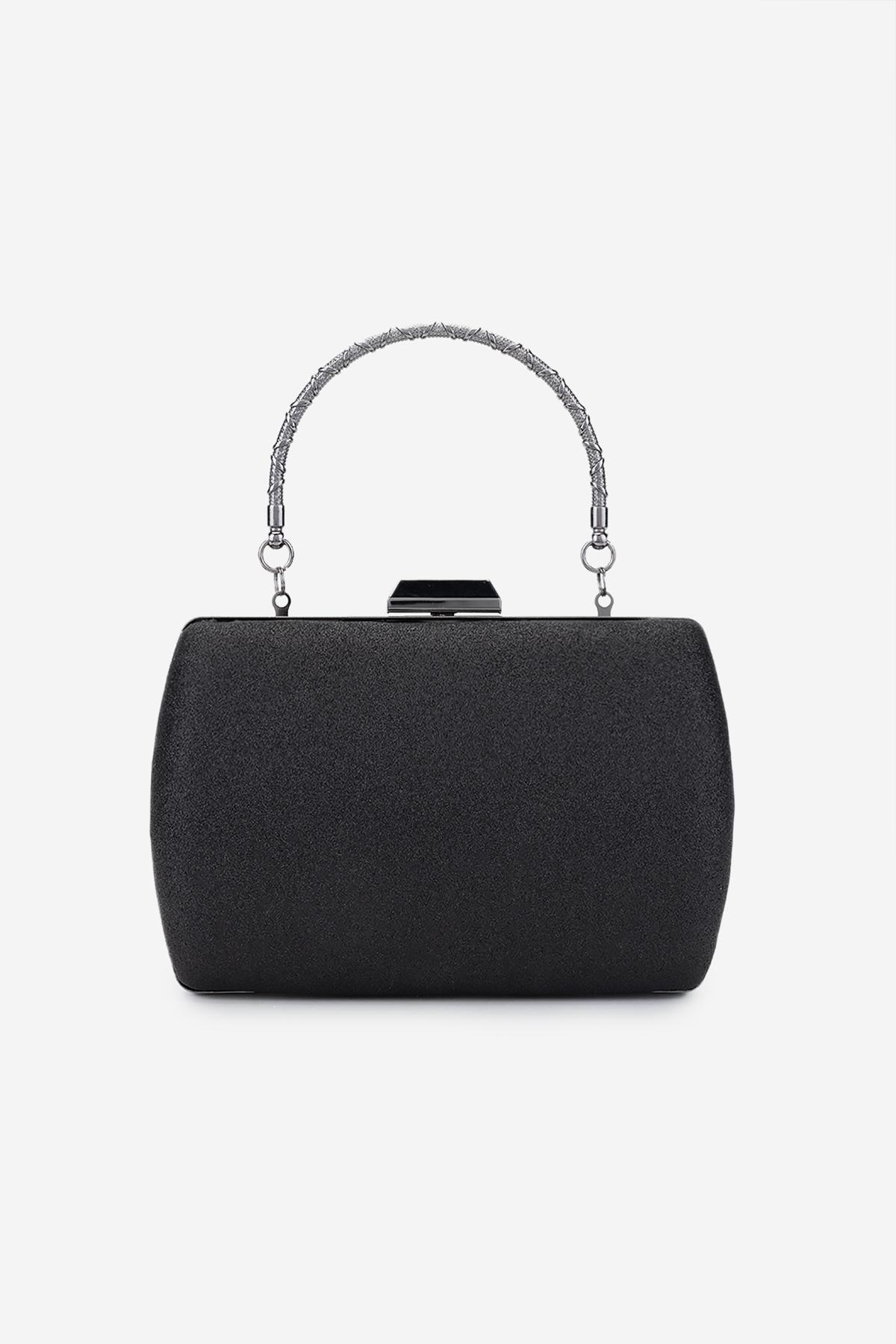  Valmenti Kadın Vegan Siyah Abiye Çanta