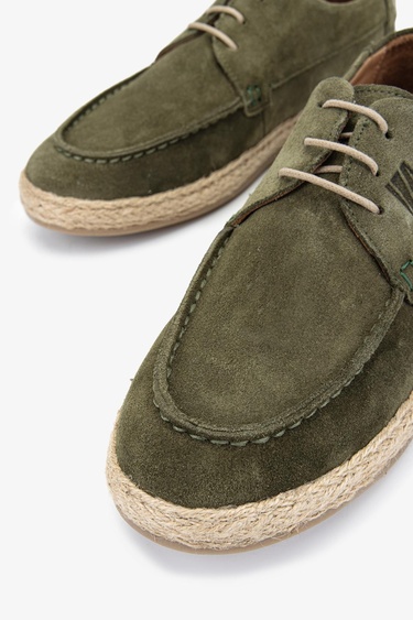  Valmenti Marita Erkek Yeşil Süet Hakiki Deri Casual Ayakkabı