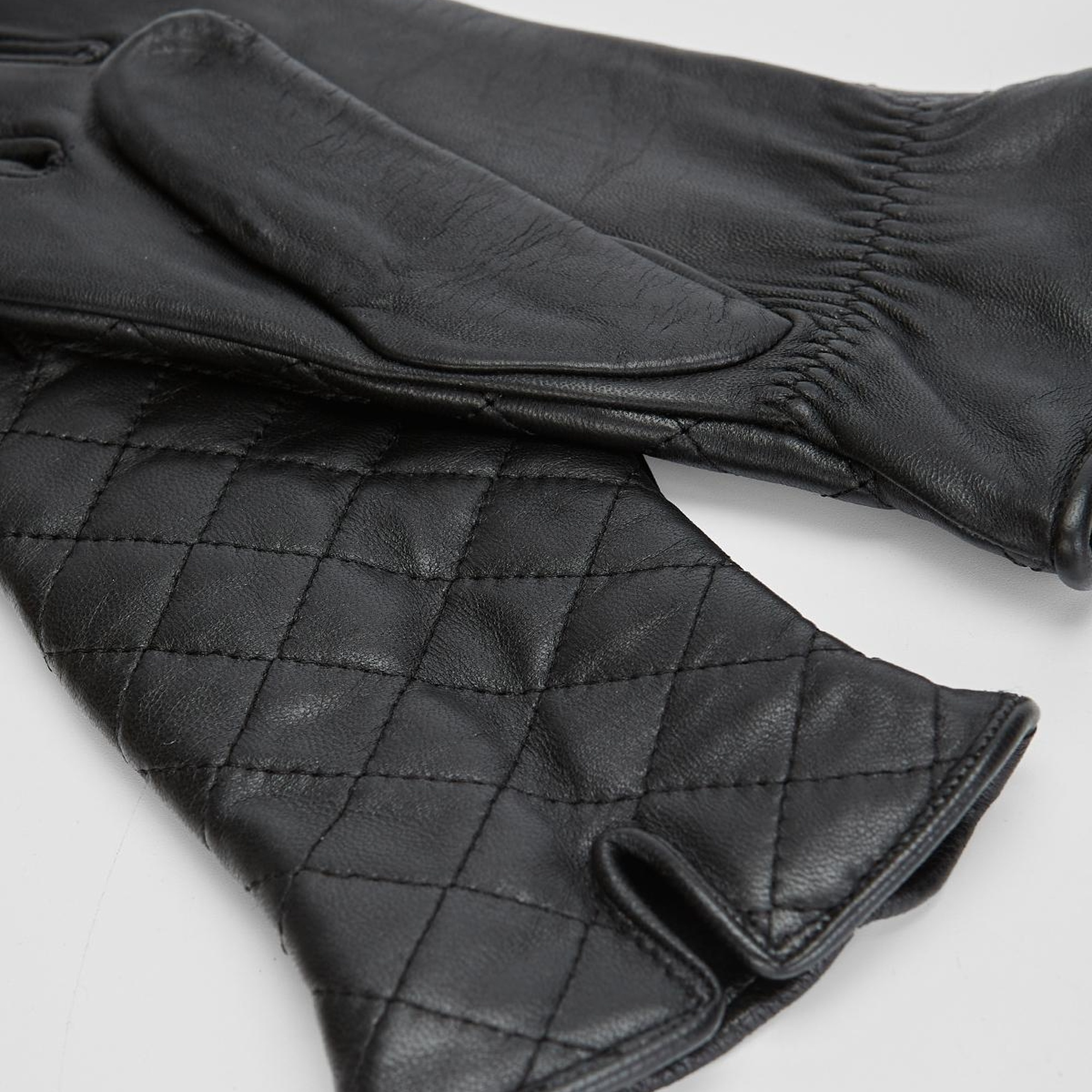 Valmenti Kadın Siyah Hakiki Deri Eldiven