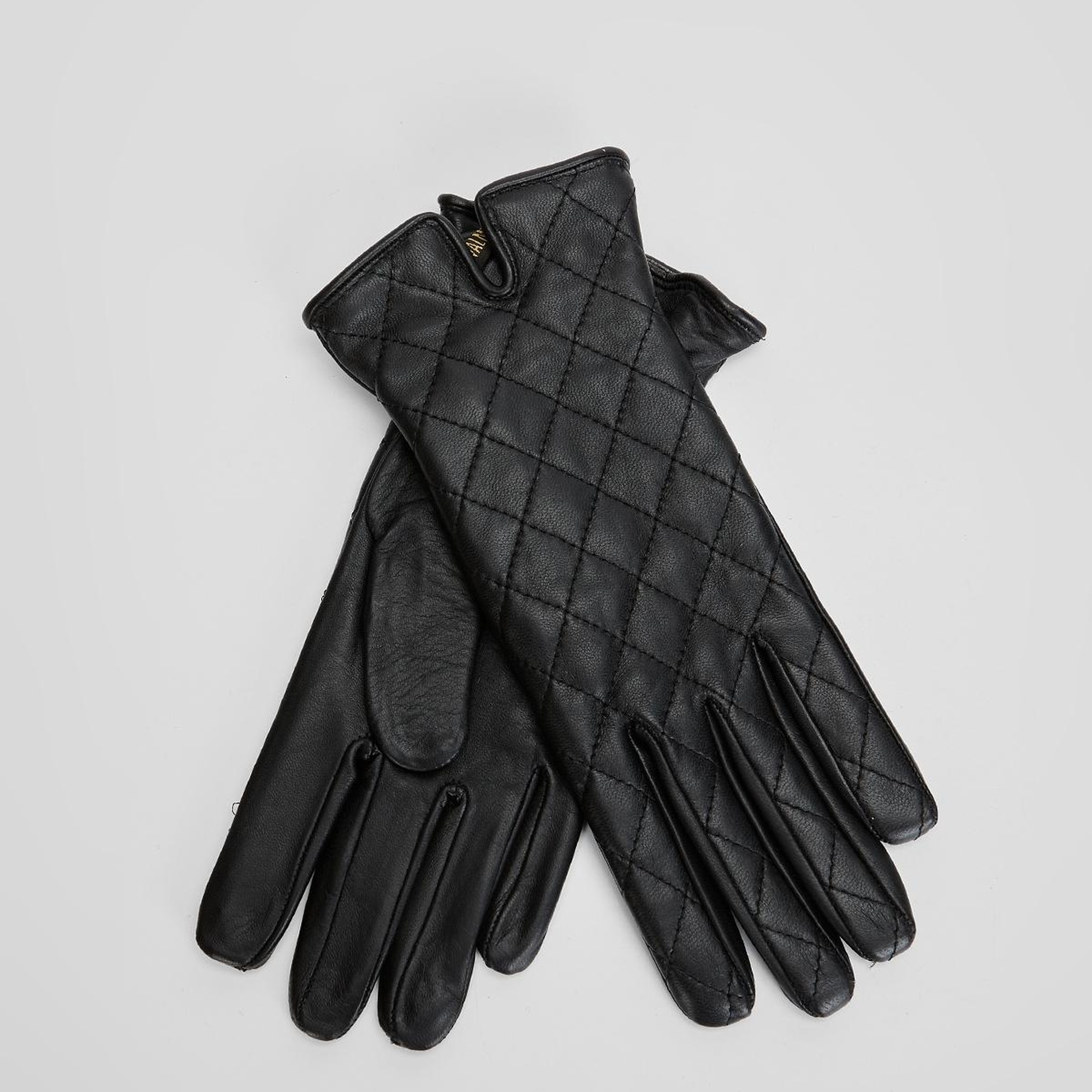 Valmenti Kadın Siyah Hakiki Deri Eldiven