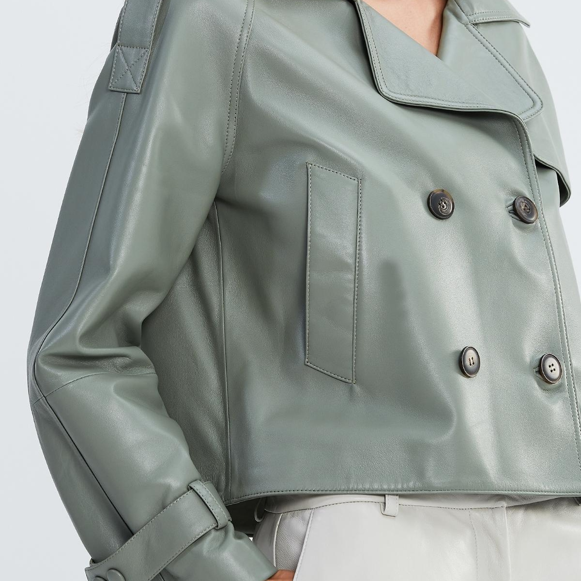 Valmenti Kadın Bakır Hakiki Deri Ceket