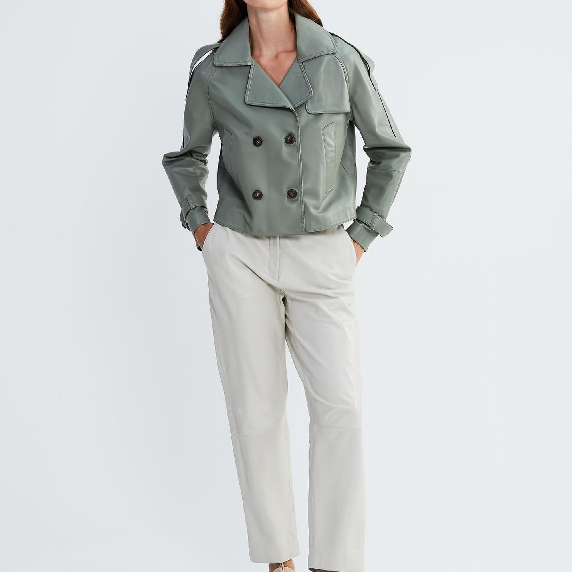 Valmenti Kadın Bakır Hakiki Deri Ceket