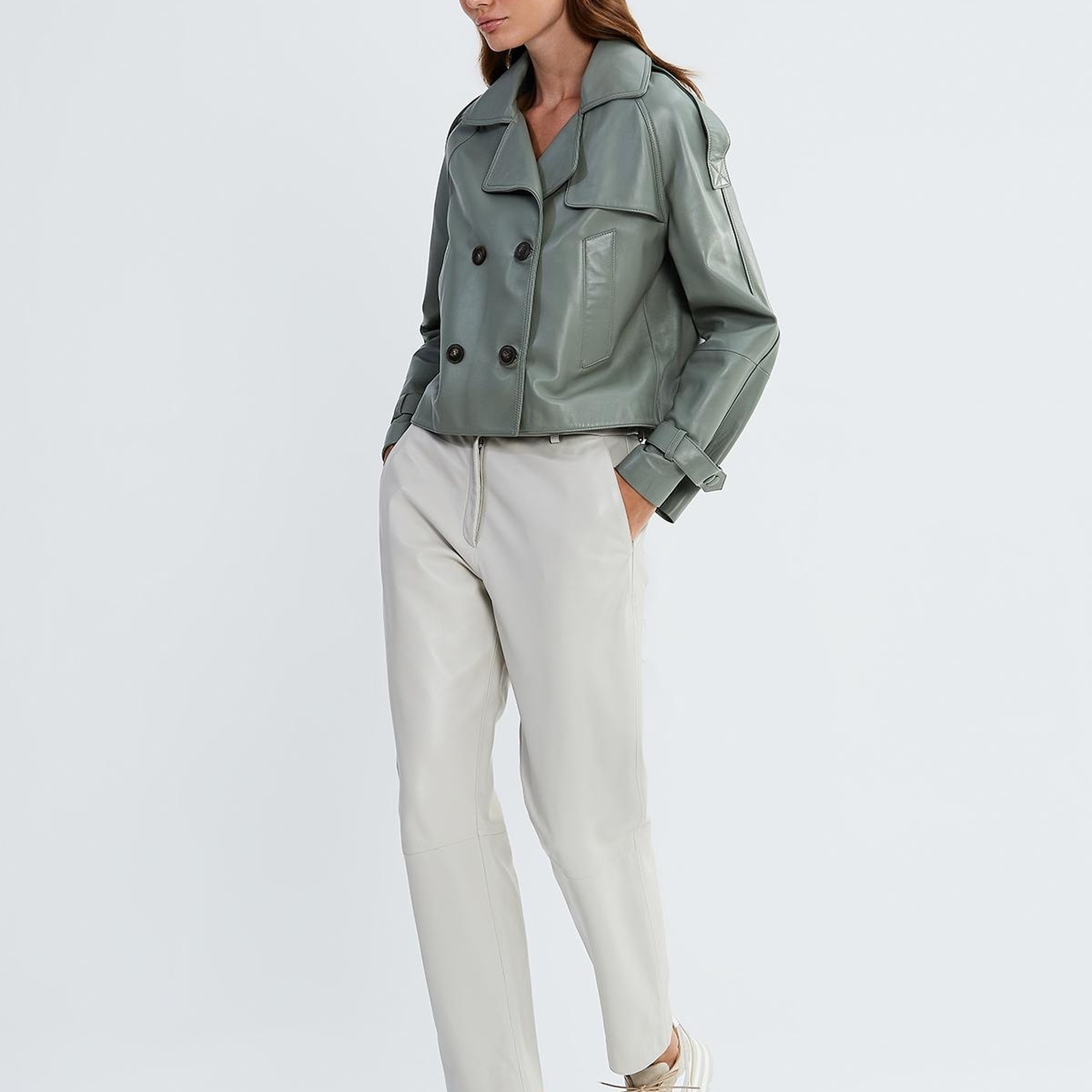 Valmenti Kadın Bakır Hakiki Deri Ceket