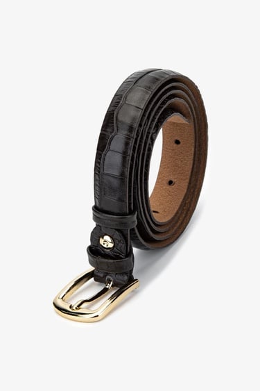  Valmenti Kadın Hakiki Deri Kahverengi Kroko Kemer