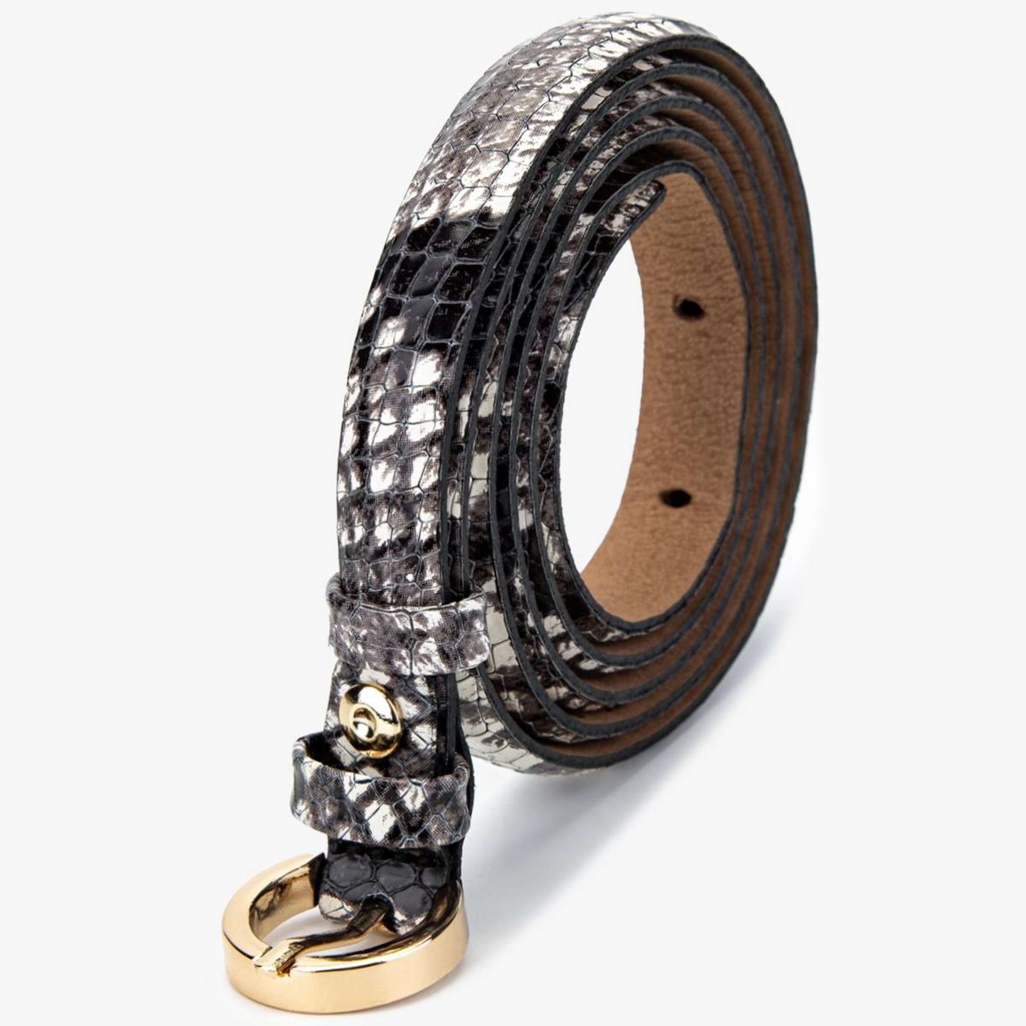 Valmenti Kadın Hakiki Deri Naturel Kemer