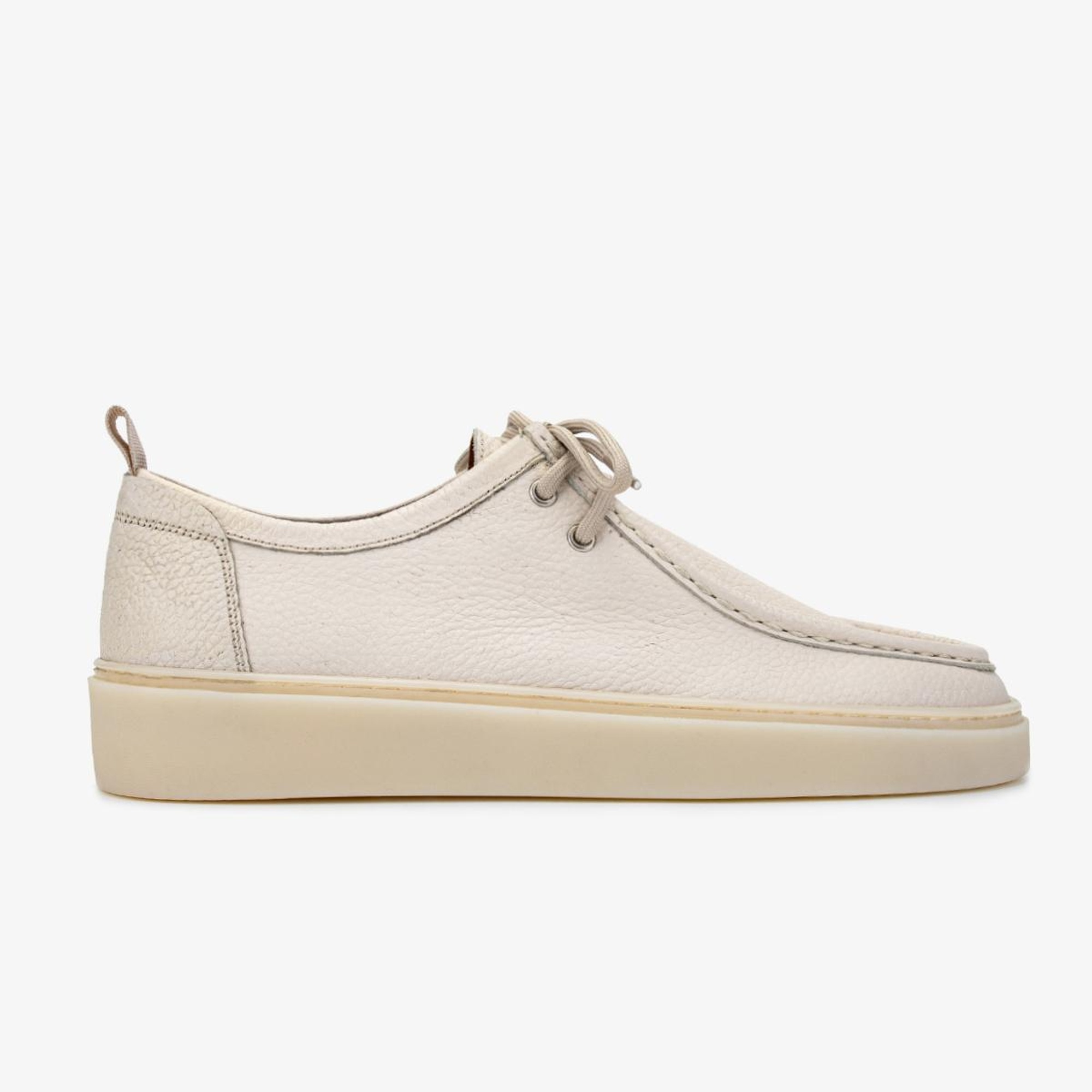 Valmenti Erkek Hakiki Deri Bej Casual Ayakkabı