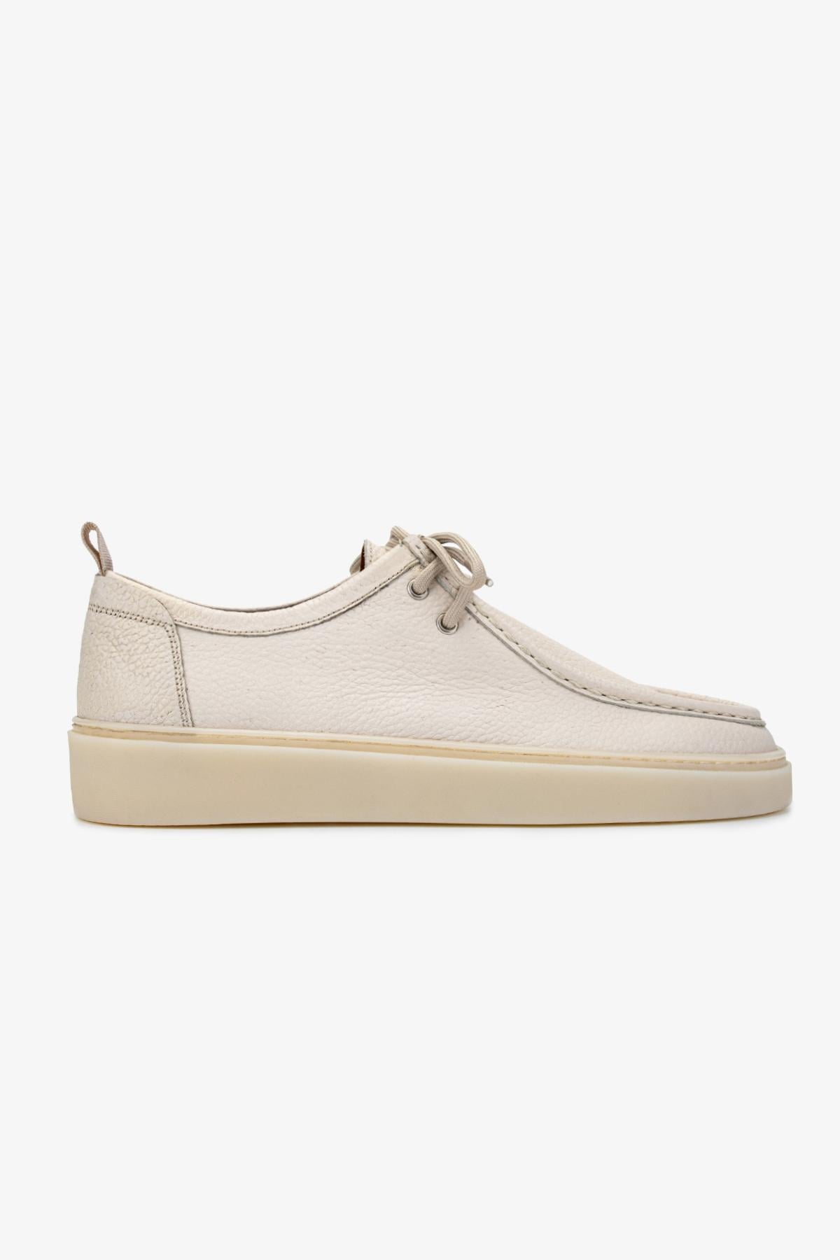  Valmenti Erkek Hakiki Deri Bej Casual Ayakkabı