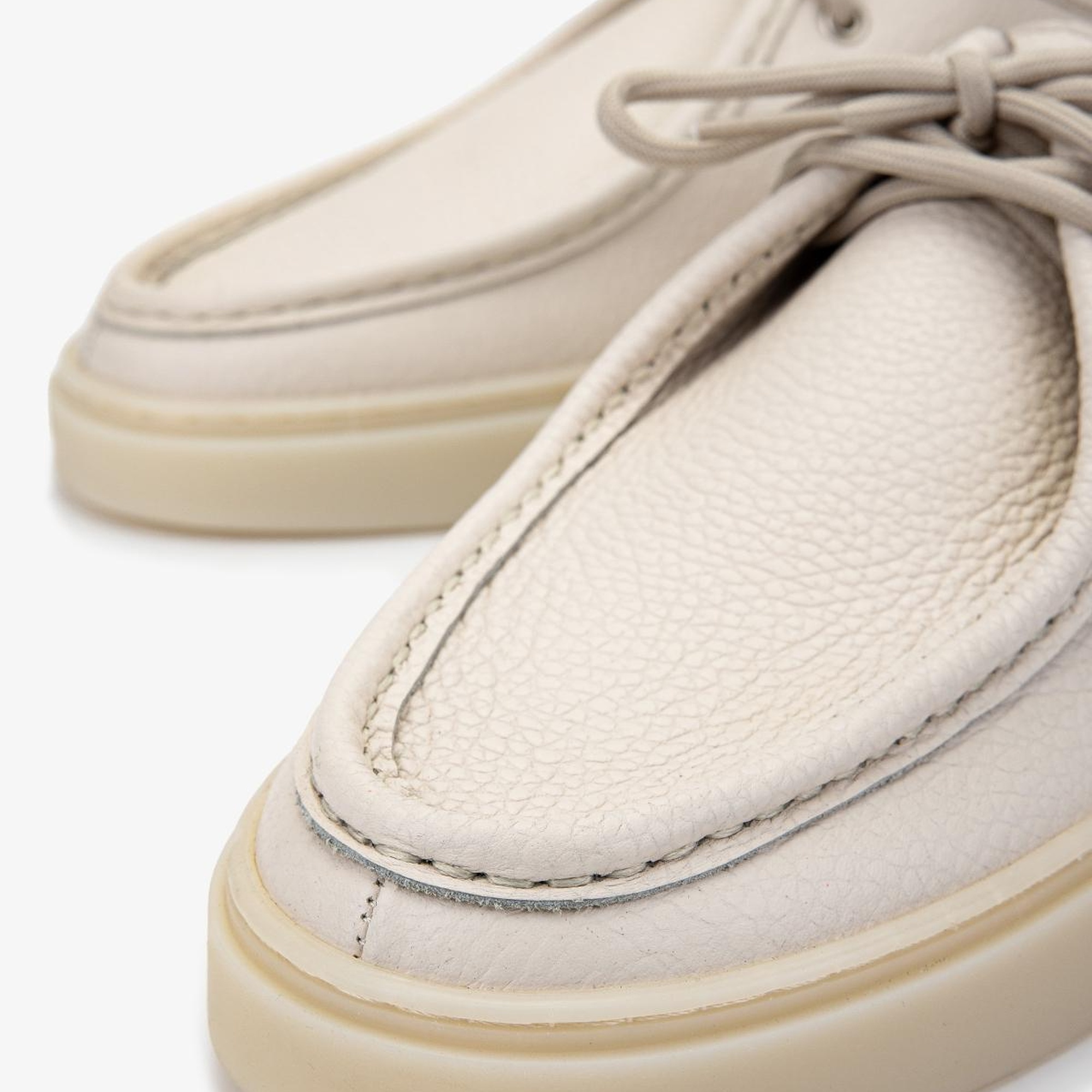 Valmenti Erkek Hakiki Deri Bej Casual Ayakkabı